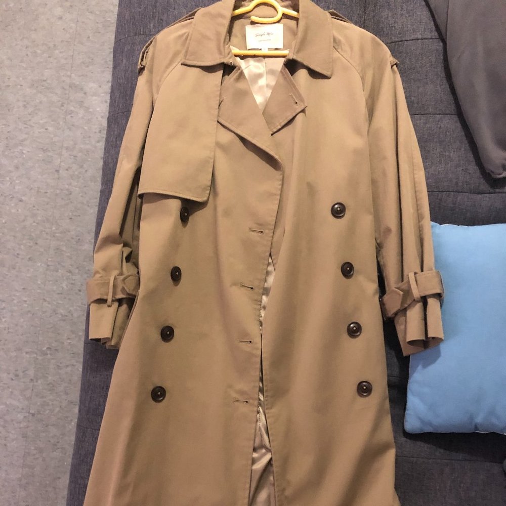 Simple Retro Trench Coat like new